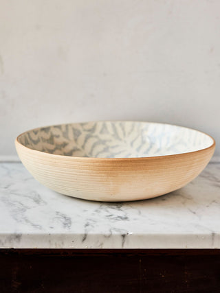 Handmade Wheel-Thrown Ceramic Bowl in Opal Fern