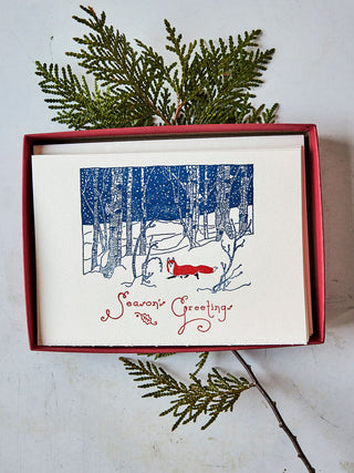 'Winter Fox' Holiday Boxed Card Set