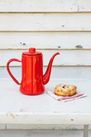 Japanese Enamel Kettle - in 3 colors