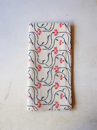 'Juhi' Block Printed Linen Napkin