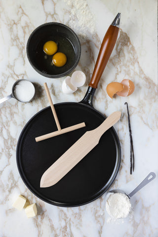 Cast Iron French Crepe Pan