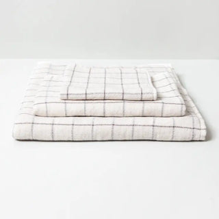 Organic Cotton Towel in 'Earl Gray Graph' - in 2 sizes