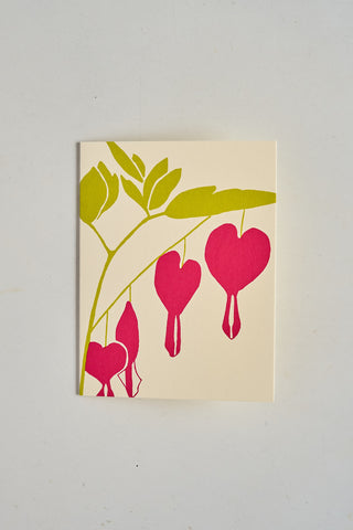 'Bleeding Heart' - Silkscreen Card