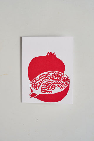 'Pomegranate' - Silkscreen Card