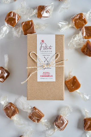 Hand Crafted Butter Caramels with Flake Sea Salt