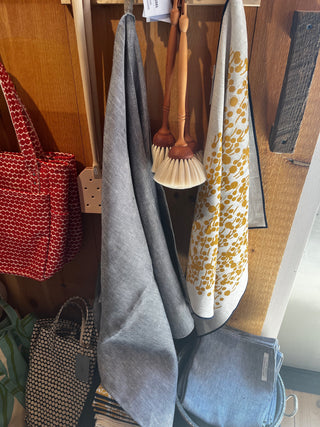 Fog Linen Chambray Towel in Grey